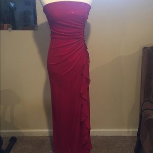 Red Stapless Formal